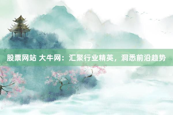 股票网站 大牛网:汇聚行业精英,洞悉前沿趋势