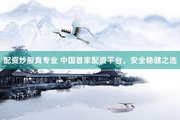 配资炒股真专业 中国首家配资平台,安全稳健之选
